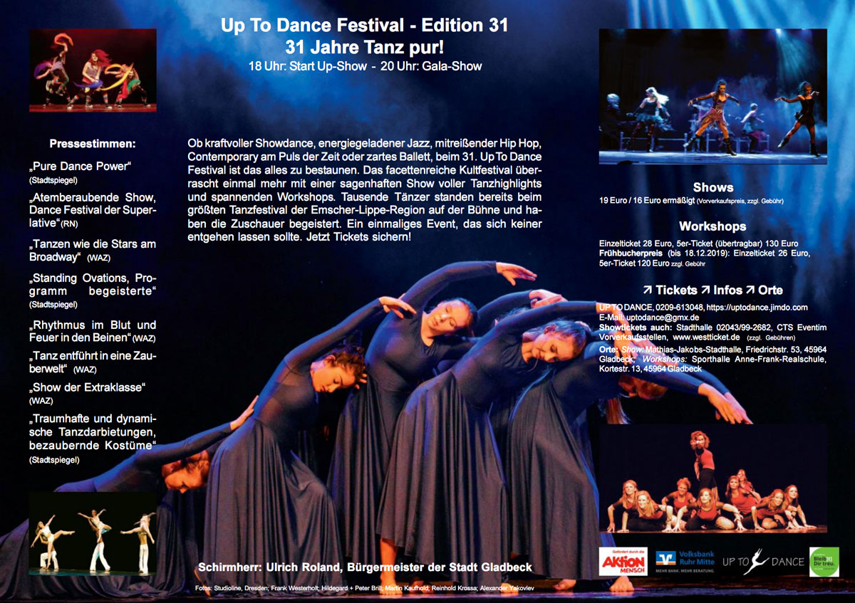 Up-To-Dance Festival 2020, Innenseite des Flyers