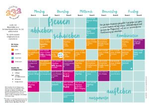 Studio 232, Kursplan Stand 02/2025